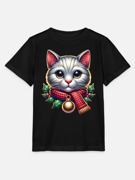 Katze - Stanley/Stella Kinder T-Shirt MINI CREATOR  - Schwarz