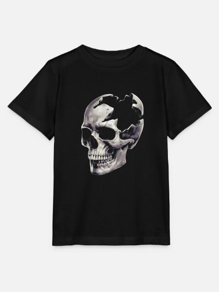 Zerstörter Schädel - Stanley/Stella Kinder T-Shirt MINI CREATOR  - Schwarz