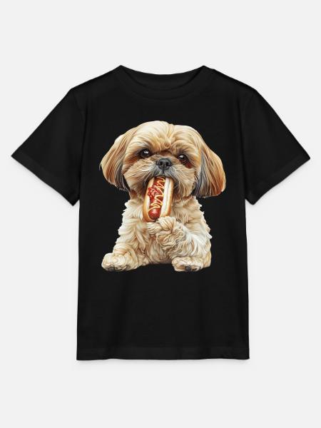Shih Tzu - Stanley/Stella Kinder T-Shirt MINI CREATOR - Schwarz