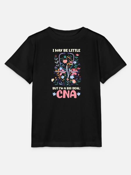 CNA Krankenschwester Ich bin vielleicht klein, aber ich bin eine große Sache: CNA - Stanley/Stella Kinder T-Shirt MINI CREATOR  - Schwarz
