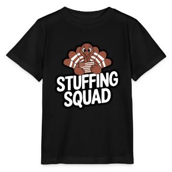 Lustiger Thanksgiving Truthahn - Stanley/Stella Kinder T-Shirt MINI CREATOR  - Schwarz - Vorne - Mikhail (115cm)