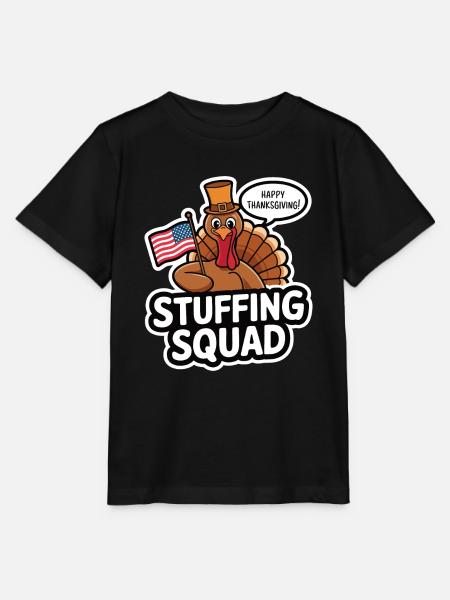 Lustiger Thanksgiving Truthahn - Stanley/Stella Kinder T-Shirt MINI CREATOR  - Schwarz