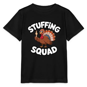 Lustiger Thanksgiving Truthahn - Stanley/Stella Kinder T-Shirt MINI CREATOR  - Schwarz - Vorne - Mikhail (115cm)