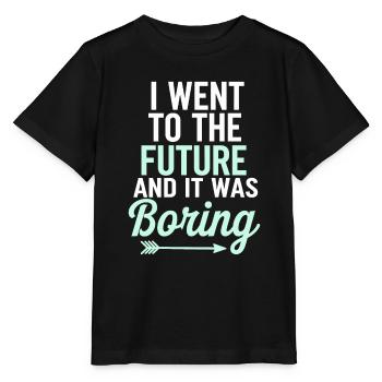 Passionné de science-fiction et de voyage dans le temps - T-shirt bio MINI CREATOR Stanley/Stella Enfant - noir - Devant - Mikhail (115cm)