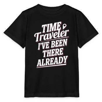 Passionné de science-fiction et de voyage dans le temps - T-shirt bio MINI CREATOR Stanley/Stella Enfant - noir - Devant - Mikhail (115cm)