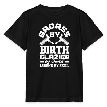 Glaser Geschenk - Stanley/Stella Kinder T-Shirt MINI CREATOR  - Schwarz - Vorne - Mikhail (115cm)