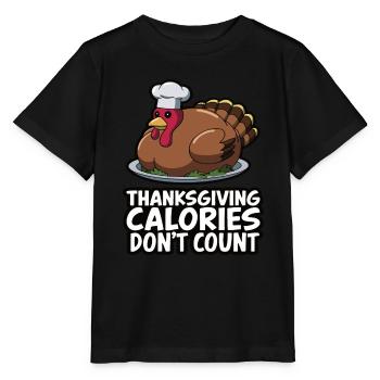 Dinde drôle de Thanksgiving - T-shirt bio MINI CREATOR Stanley/Stella Enfant - noir - Devant - Mikhail (115cm)