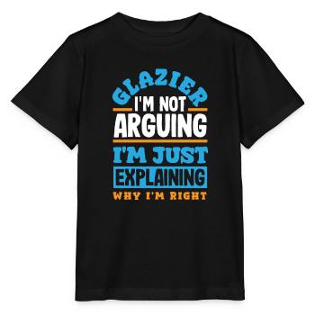Glaser Geschenk - Stanley/Stella Kinder T-Shirt MINI CREATOR  - Schwarz - Vorne - Mikhail (115cm)
