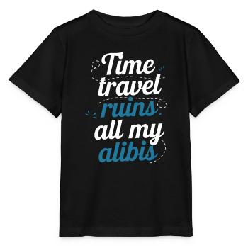 Passionné de science-fiction et de voyage dans le temps - T-shirt bio MINI CREATOR Stanley/Stella Enfant - noir - Devant - Mikhail (115cm)