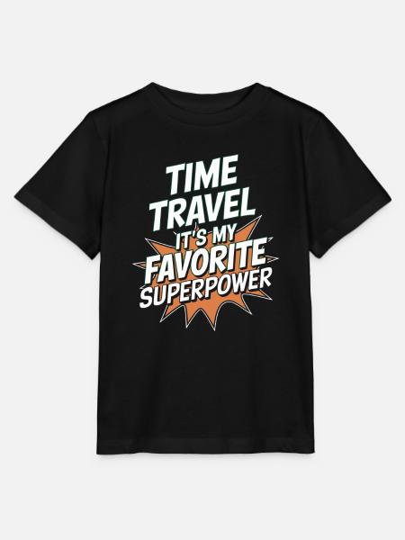 Zeitreise-sci-fi-enthusiast Und Zeitmaschine - Stanley/Stella Kinder T-Shirt MINI CREATOR  - Schwarz