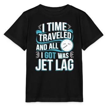 Passionné de science-fiction et de voyage dans le temps - T-shirt bio MINI CREATOR Stanley/Stella Enfant - noir - Devant - Mikhail (115cm)