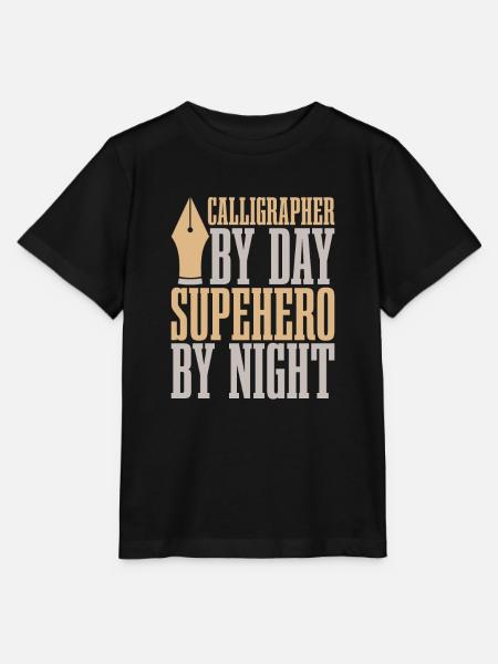 Kalligraph - Stanley/Stella Kinder T-Shirt MINI CREATOR  - Schwarz