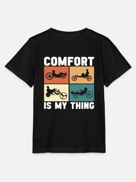 Recumbent Trike Liegetrike Liegedreirad - Stanley/Stella Kinder T-Shirt MINI CREATOR  - Schwarz