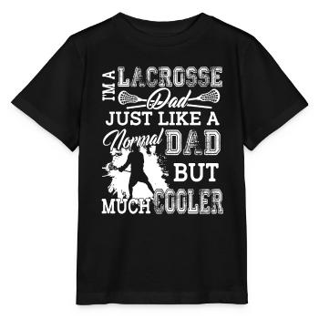 I'm A Cooler Lacrosse Dad - Stanley/Stella MINI CREATOR Kids’ T-Shirt - black - Front - Mikhail (115cm)
