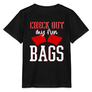 Check Out My Fun Bags 2 - Stanley/Stella Kinder T-Shirt MINI CREATOR  - Schwarz - Vorne - Mikhail (115cm)