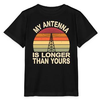 Meine Antenne Ist Länger Als Deine Ham Radio - Stanley/Stella Kinder T-Shirt MINI CREATOR  - Schwarz - Vorne - Mikhail (115cm)
