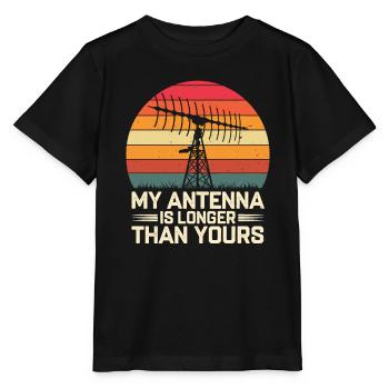 Amateurfunker Antenne Länger Als Deine - Stanley/Stella Kinder T-Shirt MINI CREATOR  - Schwarz - Vorne - Mikhail (115cm)