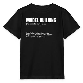 Funny Definition for Model Building Indoor Hobbies - Stanley/Stella MINI CREATOR Kids’ T-Shirt - black - Front - Mikhail (115cm)