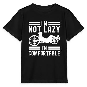 Tricycle couché Liegetrike Liegedreirad - T-shirt bio MINI CREATOR Stanley/Stella Enfant - noir - Devant - Mikhail (115cm)