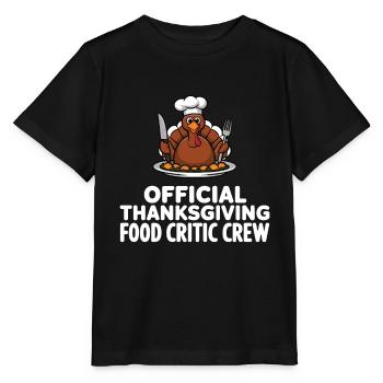 Lustiger Thanksgiving Truthahn - Stanley/Stella Kinder T-Shirt MINI CREATOR  - Schwarz - Vorne - Mikhail (115cm)