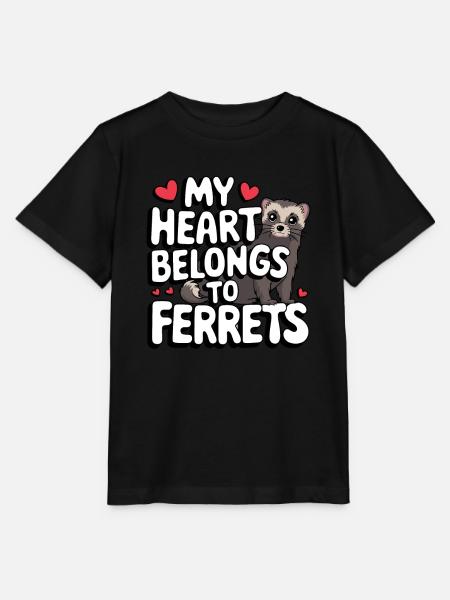Frettchenbesitzer, Frettchenliebhaber, Süßes - Stanley/Stella Kinder T-Shirt MINI CREATOR - Schwarz