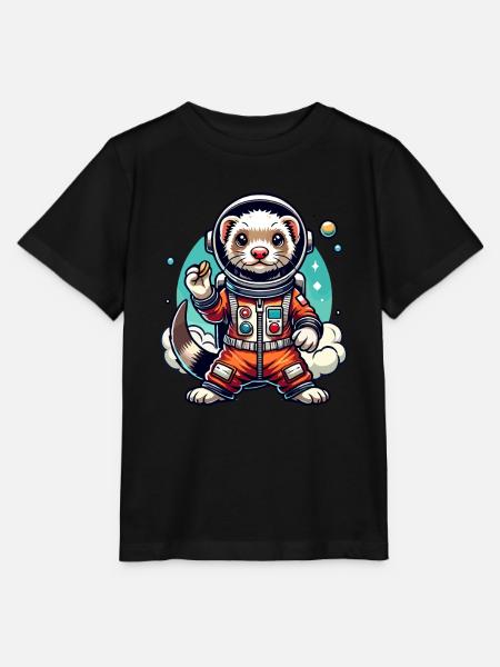 Frettchenbesitzer, Frettchenliebhaber, Süßes - Stanley/Stella Kinder T-Shirt MINI CREATOR  - Schwarz