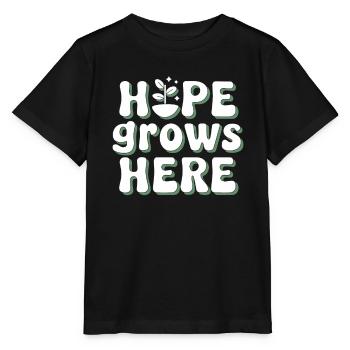 Optimisme climatique, Jour de la Terre, Durabilité - T-shirt bio MINI CREATOR Stanley/Stella Enfant - noir - Devant - Mikhail (115cm)
