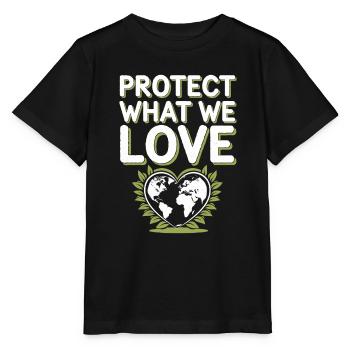 Optimisme climatique, Jour de la Terre, Durabilité - T-shirt bio MINI CREATOR Stanley/Stella Enfant - noir - Devant - Mikhail (115cm)