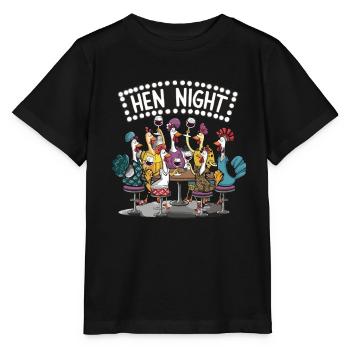 Hühner Nacht - Stanley/Stella Kinder T-Shirt MINI CREATOR  - Schwarz - Vorne - Mikhail (115cm)