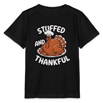 Lustiger Thanksgiving Truthahn - Stanley/Stella Kinder T-Shirt MINI CREATOR  - Schwarz - Vorne - Mikhail (115cm)