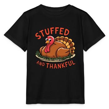 Lustiger Thanksgiving Truthahn - Stanley/Stella Kinder T-Shirt MINI CREATOR  - Schwarz - Vorne - Mikhail (115cm)