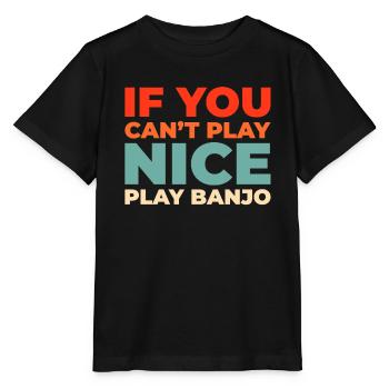 Banjo - Stanley/Stella Kinder T-Shirt MINI CREATOR  - Schwarz - Vorne - Mikhail (115cm)