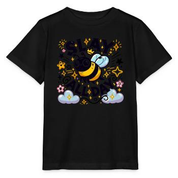 Slay All Day - Stanley/Stella Kinder T-Shirt MINI CREATOR  - Schwarz - Vorne - Mikhail (115cm)