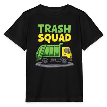 Éboueur Éboueur Squad - T-shirt bio MINI CREATOR Stanley/Stella Enfant - noir - Devant - Mikhail (115cm)