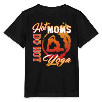 Hot Moms Do Hot Yoga - Stanley/Stella MINI CREATOR Kids’ T-Shirt - black - Front - Mikhail (115cm)