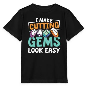 Tailleur de pierres précieuses - T-shirt bio MINI CREATOR Stanley/Stella Enfant - noir - Devant - Mikhail (115cm)