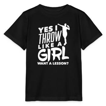 Lancer du disque Athlète Cadeau d’athlète - T-shirt bio MINI CREATOR Stanley/Stella Enfant - noir - Devant - Mikhail (115cm)