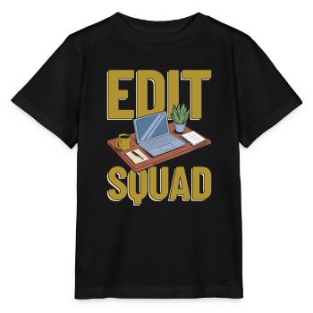 Editor Squad - Stanley/Stella MINI CREATOR Kids’ T-Shirt - black - Front - Mikhail (115cm)
