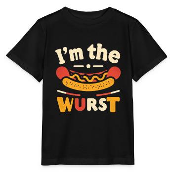 I'm The Wurst 5 - Stanley/Stella Kinder T-Shirt MINI CREATOR  - Schwarz - Vorne - Mikhail (115cm)