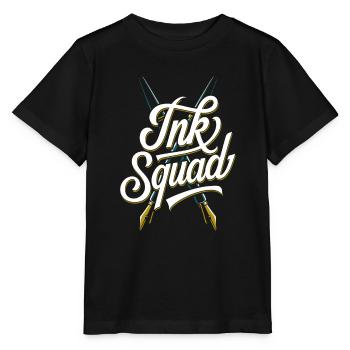 Calligraphe Kader - T-shirt bio MINI CREATOR Stanley/Stella Enfant - noir - Devant - Mikhail (115cm)
