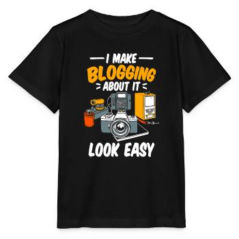 Blogueur Blogueur - T-shirt bio MINI CREATOR Stanley/Stella Enfant - noir - Devant - Mikhail (115cm)
