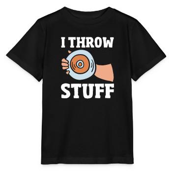 Lancer du disque Athlète Cadeau d’athlète - T-shirt bio MINI CREATOR Stanley/Stella Enfant - noir - Devant - Mikhail (115cm)