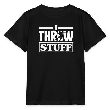 Lancer du disque Athlète Cadeau d’athlète - T-shirt bio MINI CREATOR Stanley/Stella Enfant - noir - Devant - Mikhail (115cm)