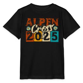 Alpen Cross 2025 - Itinéraires de randonnée à vélo - T-shirt bio MINI CREATOR Stanley/Stella Enfant - noir - Devant - Mikhail (115cm)