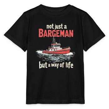 Skippers de navigation intérieure - T-shirt bio MINI CREATOR Stanley/Stella Enfant - noir - Devant - Mikhail (115cm)