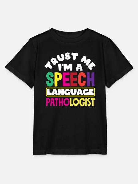 Vertrau Mir Ich Bin Sprachtherapeut - Stanley/Stella Kinder T-Shirt MINI CREATOR  - Schwarz