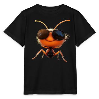 fourmi fourmi de forêt fourmi de feu insecte fourmis mignonnes - T-shirt bio MINI CREATOR Stanley/Stella Enfant - noir - Devant - Mikhail (115cm)