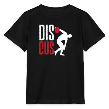 Lancer du disque Athlète Cadeau d’athlète - T-shirt bio MINI CREATOR Stanley/Stella Enfant - noir - Devant - Mikhail (115cm)
