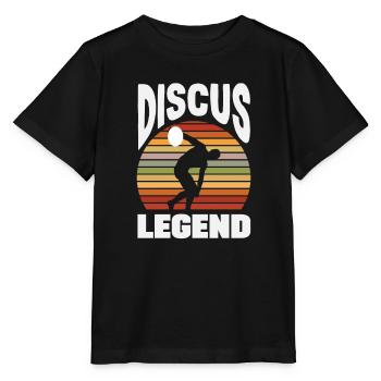 Lancer du disque Athlète Cadeau d’athlète - T-shirt bio MINI CREATOR Stanley/Stella Enfant - noir - Devant - Mikhail (115cm)