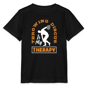 Lancer du disque Athlète Cadeau d’athlète - T-shirt bio MINI CREATOR Stanley/Stella Enfant - noir - Devant - Mikhail (115cm)